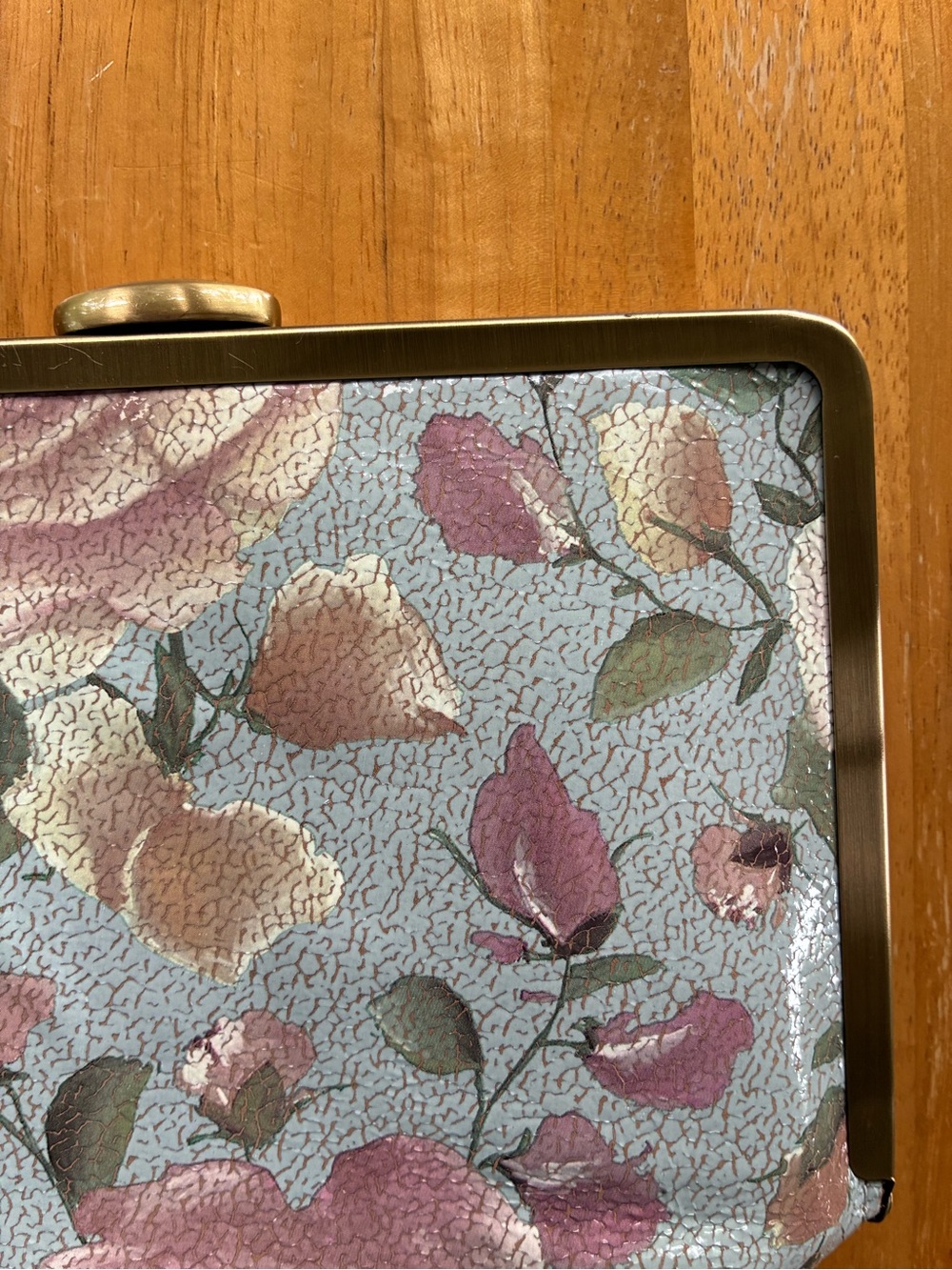 Patricia Nash Crackled Rose Garden Chain-Handle Clutch - Picture 13 of 16
